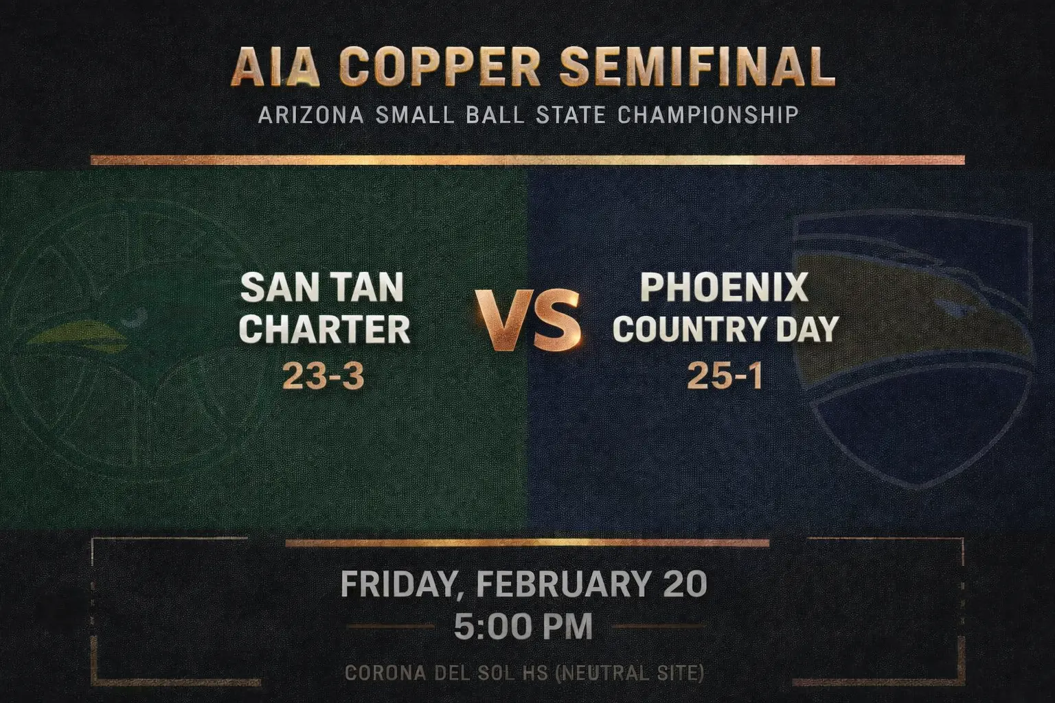 AIA copper semifinal match-up